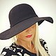 Теплая шляпа с полями "Black". Шляпы. ZHAKI HATS. Ярмарка Мастеров.  Фото №6