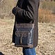 Men's leather bag 'Aviator Blues'. Crossbody bag. CRAZY RHYTHM bags (TP handmade). My Livemaster. Фото №4