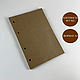 Replaceable block A5 Kraft sheets, 4 holes, Sketchbooks, Moscow,  Фото №1