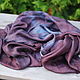 Scarf silk 'Mystic' eco Indigo madder, Scarves, Moscow,  Фото №1