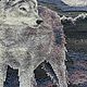 Картина крестиком. Волк. Луна. Пейзаж. Картины. Yuliya-pf5. Интернет-магазин Ярмарка Мастеров.  Фото №2