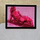 Erotic paintings 40 by 30 cm red painting naked silhouette. Pictures. paintmart (oikos). Online shopping on My Livemaster.  Фото №2