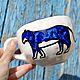 Big Cup with Blue Tiger Sex or Tea, Mugs and cups, Saratov,  Фото №1