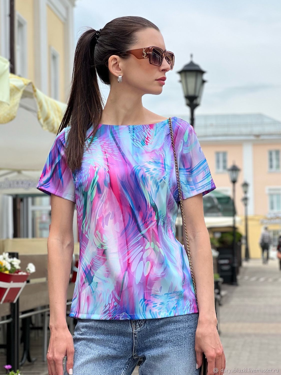 Женская блузка купить в интернет-магазине Ярмарка Мастеров по цене 3306 ...