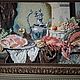 Винтаж: Шикарная большая картина вышивка Германия. Картины винтажные. Антикварная лавка для друзей. Ярмарка Мастеров.  Фото №5