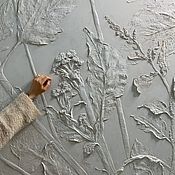 Рельефное панно из гипсовой штукатурки на стену. Элементы интерьера