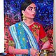 Indian woman on a relief background Oil painting boho style. Pictures. vettochka. Online shopping on My Livemaster.  Фото №2