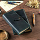 Leather notebook with replaceable notebooks, Planner Notebooks, Moscow,  Фото №1