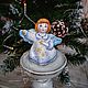Ангел со звездой ( керамика, майолика), Новогодние сувениры, Москва,  Фото №1