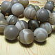 Agate Botswana, smooth ball 12 mm matte. Beads1. Elena (luxury-fittings). Online shopping on My Livemaster.  Фото №2