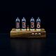 The clock on the indicators IN-14 'American walnut'. Tube clock. Tube-time (tube-time). My Livemaster. Фото №12