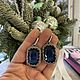  Васильки. Серьги классические. Tori Jewelery. Ярмарка Мастеров.  Фото №5