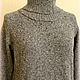 Твидовый свитер-платье со съемным снудом, меринос. Свитеры. FAVORITE KNITWEAR (Наталья). Ярмарка Мастеров.  Фото №5