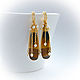 Earrings with tiger eye and pearls in gold. Earrings. Solanda. My Livemaster. Фото №4