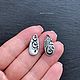 Подвеска серебро 925 silver filled капля листики завитки 22*10 мм. Фурнитура для украшений. СОТВОРИ • камни • бусины • фурнитура. Ярмарка Мастеров.  Фото №6