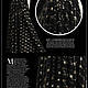 Великолепный чёрный мохер с вышивкой золотыми пайетками. Ткани. AlexAnder (fabrikatkani). Интернет-магазин Ярмарка Мастеров.  Фото №2