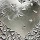 Объемная серебряная картина Сердце текстурной пастой на холсте. Картины. Творчество на холсте Картины с душой. Интернет-магазин Ярмарка Мастеров.  Фото №2