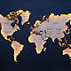 Order World map with backlight M. egevica32. Livemaster. . World maps Фото №3