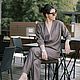 Уютный жакет в стиле кимоно с широким поясом в комплекте. Пиджаки. Julia Monet. Ярмарка Мастеров.  Фото №5