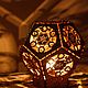 Interior lamp night light made of wood ' Metatron Cube'. Ceiling and pendant lights. tesso. My Livemaster. Фото №6