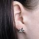 Серьги гимнастка в виде звездочки. Серьги классические. Sabira Jewelry. Ярмарка Мастеров.  Фото №6