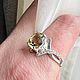 Кольцо с Цитрином серебро 925. Кольца. Jeweller -Danil. Ярмарка Мастеров.  Фото №7