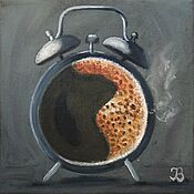 Картины и панно handmade. Livemaster - original item Coffee painting, coffee still life in oil. Handmade.