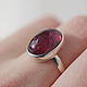 Order Ring with rubellite'Chocolat', silver. EdGems jewerly. Livemaster. . Rings Фото №3