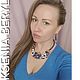 Колье wire wraping из лазурита и жемчуга   "Соната". Колье. KSENIA BERYL. Интернет-магазин Ярмарка Мастеров.  Фото №2