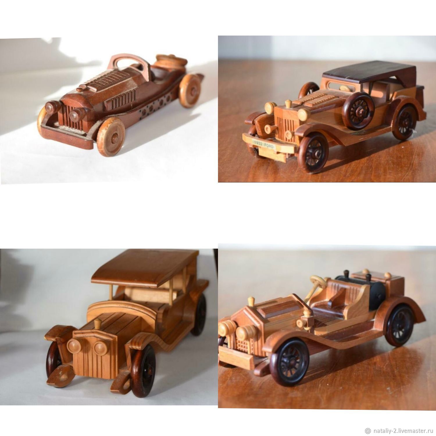 Коллекция машин из дерева