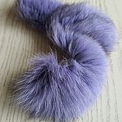 Материалы для творчества handmade. Livemaster - original item Finnish Arctic Fox purple flap/natural fur. Handmade.