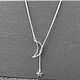 Silver necklace for women ' Luna', Necklace, Moscow,  Фото №1
