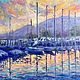  Oil painting Landscape ' Reflections at sunset', Pictures, Moscow,  Фото №1