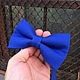 Галстук-бабочка "Ярко-синий". Галстуки. Bowtie by Veolet. Ярмарка Мастеров.  Фото №6