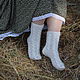 Down Women's Knitted High socks. Socks. Down shop (TeploPuha34). My Livemaster. Фото №5