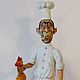 Chef-decorative figure. Souvenirs by profession. Art Branch Org (ArtBranchOrg). Online shopping on My Livemaster.  Фото №2