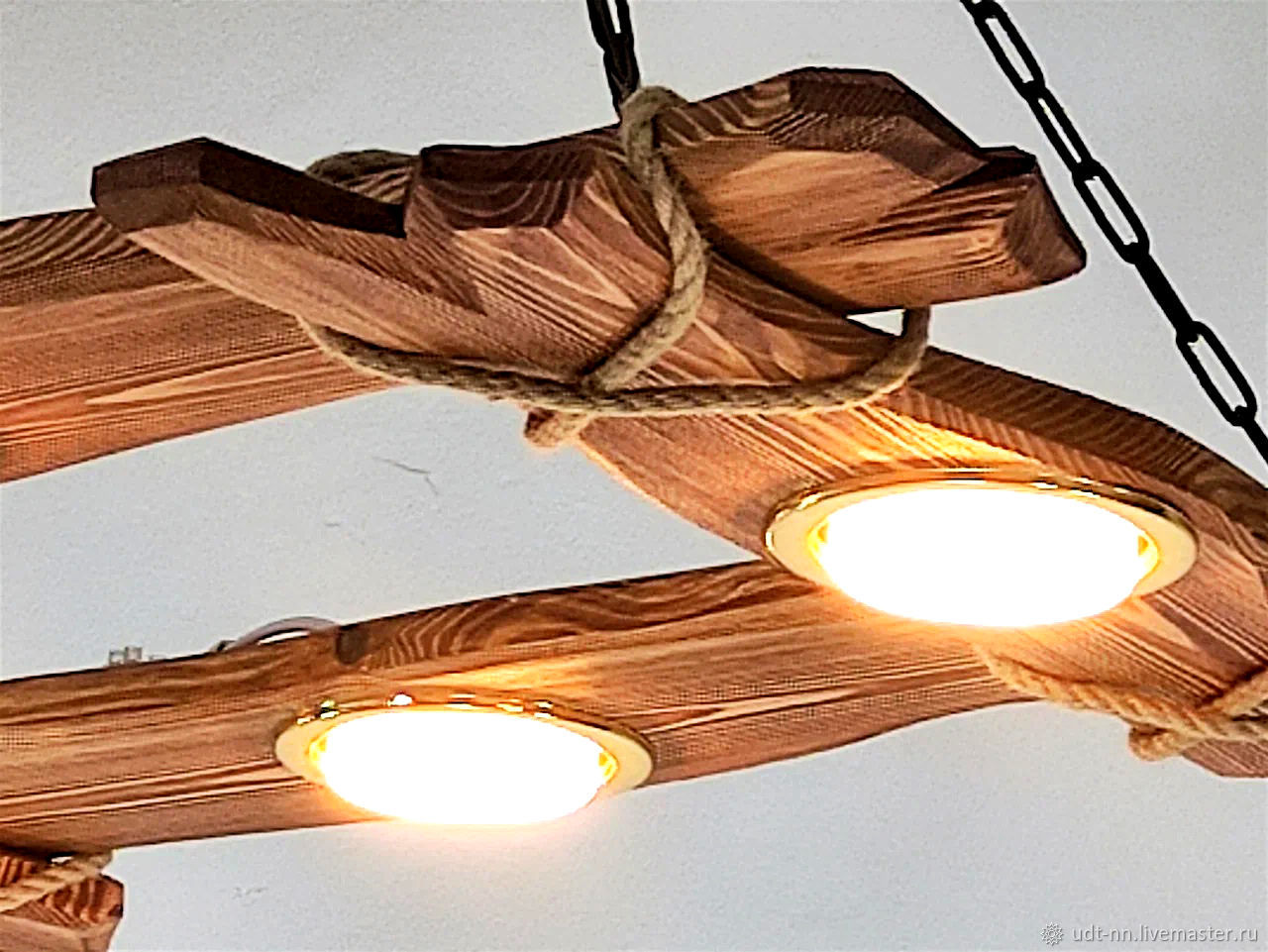 Люстра подвесная, ручной работы из дерева ARTWood, арт. №002 купить в ...