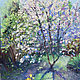 Pintura al óleo. De primavera de la cereza, Pictures, Samara,  Фото №1