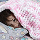 Knitted baby blanket for girls white and pink, Baby blanket, Belgorod,  Фото №1
