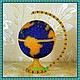 шкатулка бисерная "глобус". Шкатулки. 'Korolevstvo suvenirov' (Svetik79). Интернет-магазин Ярмарка Мастеров.  Фото №2