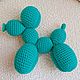 Вязаная игрушка Собачка из воздушного шарика. Амигуруми куклы и игрушки. Юлия Теперчук (Журавлева) (Yulia-Teperchuk). Ярмарка Мастеров.  Фото №4