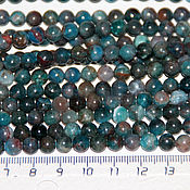Материалы для творчества handmade. Livemaster - original item Copy of Copy of Lapis lazuli 8 mm, blue beads ball smooth, natural stone. Handmade.