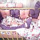 Комплект в детскую кроватку, Бортики в кроватку, Галич,  Фото №1