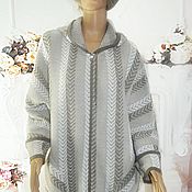 Одежда handmade. Livemaster - original item Knitted jacket,52-56 size,cotton.. Handmade.