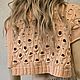  Вязанная кофта накидка "Персиковый Шёпот". Кофты. Knit_Style. Ярмарка Мастеров.  Фото №5