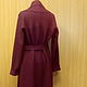 A light coat of loden clothes cardigan - Beet. Coats. AVS -dressshop. My Livemaster. Фото №5