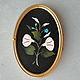 Винтаж: До 1900г Pietra Dura Настенный открываемый медальон Мозаика. Картины винтажные. Елена Котунова. Интернет-магазин Ярмарка Мастеров.  Фото №2