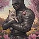  Эксклюзивная картина маслом Тайна рыцаря Эмоции. Картины. Картины с изюминкой/Творческое 'Я'. Интернет-магазин Ярмарка Мастеров.  Фото №2