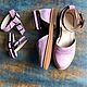 Order Freedom sandals pink suede beige sole. Hitarov (Hitarov). Livemaster. . Sandals Фото №3