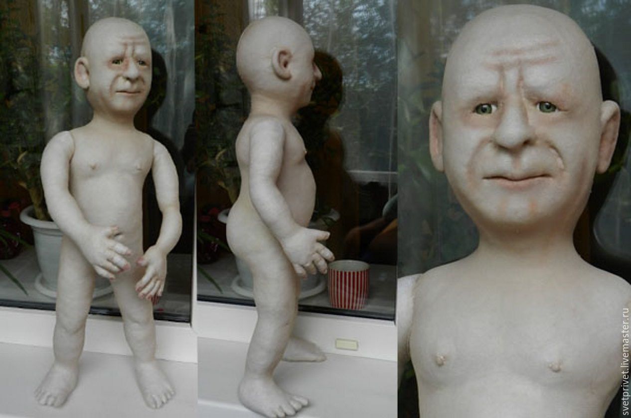 Мастер - класс по изготовлению головы куклы из капрона